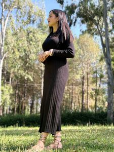 Black straight fit dress