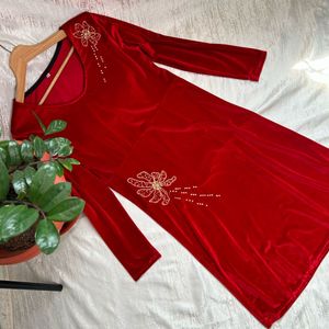 Korean Velvet Dress