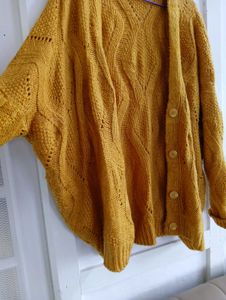 Mustard Knit Cardigan