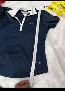 Nike blue polo tee