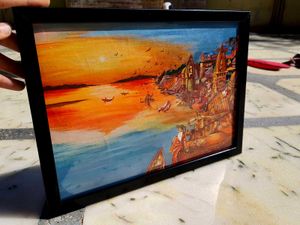 mahakumbh banaras ghat painting ✨️