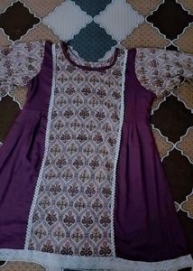 Elegant Purple Short Kurti