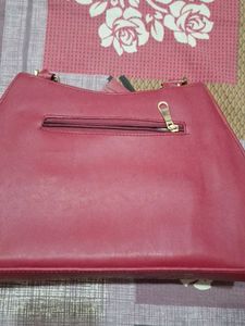 Red Quilted Shoulder Bag