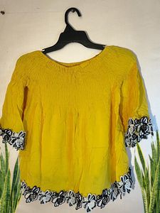 Yellow Floral Top