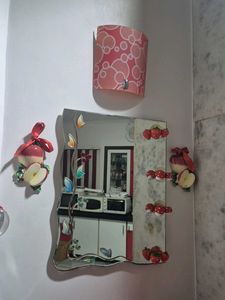 Wash Basing Mirror Small Wondrous And Plant