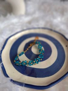 Blue Beaded Bracelet