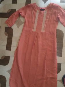 Coral Embroidered Kurti