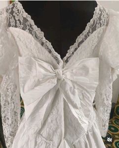 French Lace Vintage 80&#39;s Gown