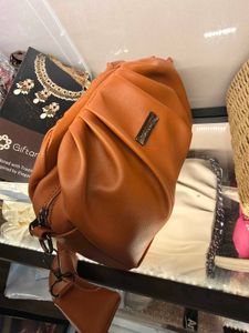 Brown Knott Sling Handbag