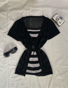 Y2k Stripped Top