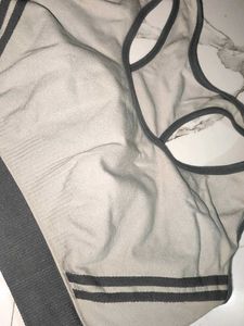 Gray Sports Bra