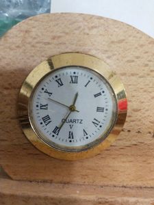 Wooden Pen Paper Stand With Watch