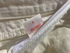 Urbanic Off-White Wide Leg Jeans