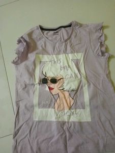 Cute Graphic Print Top