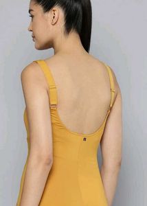 Decathlon Mustard One-Piece Swimsuit