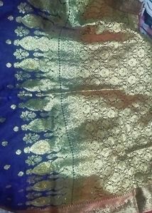 Banarsi Silk Saree With Stone Work