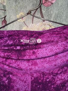 Purple Active Wear Gym Leggings
