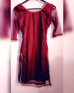 Purple Festive Wear Net Kurti 💜✨