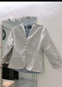 Polka Dot Peplum Top