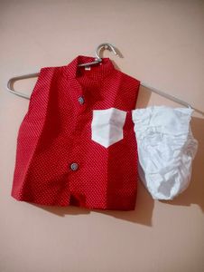 Cute Red Polka Dot Vest