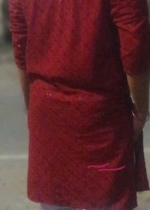 Ethnic Wear Maroon Kurta - Classic Style