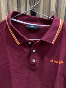Diesel Maroon Polo Shirt