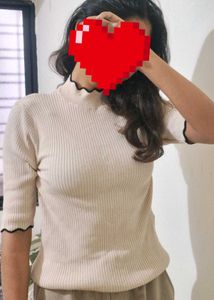Elegant Ribbed Knit Top