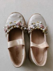 Cute Floral Girl&#39;s Flats