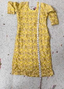 Yellow Embroidered Kurta Set