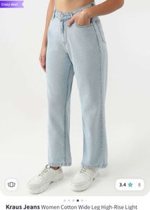 Wide Leg Light Wash Jeans