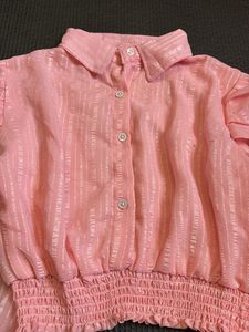 Pink Striped Blouse