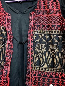 Black Kurta With Jacket