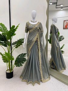 🆕️🆕️Designer Saree on Fendi Silk Fabric