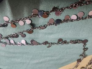 Silver Disc Layered Chain