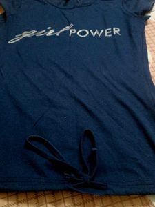 Girl Power Tee - Navy