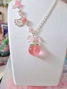 Cute Aesthetic Handmade Peach Necklace🍑✨️🤭