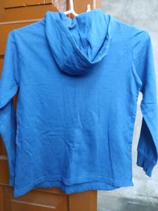Pantaloons Blue Graphic Hoodie