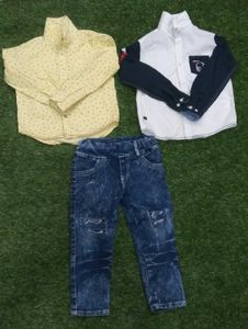 3-4 Years Boy 2 shirt&amp;1&amp;pant Set