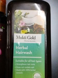 Mukti Gold Herbal Hair Wash&amp; Phillauri Hairoil