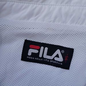 Fila White Windcheater Jacket For Mens And Womens