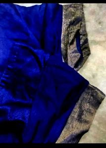 Neavy Blue  Dark colour silk Blouse