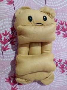 Bear-Shaped Plush Pillow
