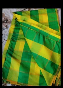 Yellow &amp; Green Plaid Fabric