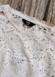 Max White Netted Top