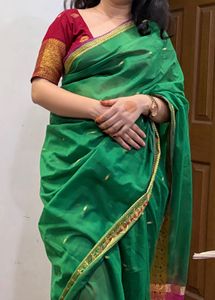 Elegant Green Saree only
