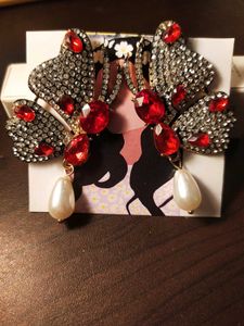 La Belleza Contemporary Butterfly Drop Earring