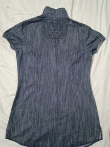 Denim Shirt Dress/Top