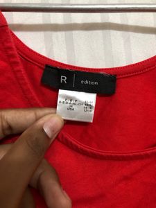 Edition Red Short Sleeve Top