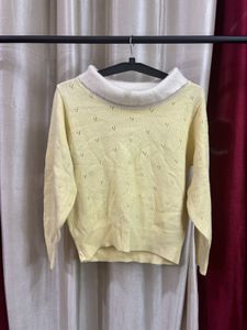 Yellow Full Sleeve Winter Sweatshirt