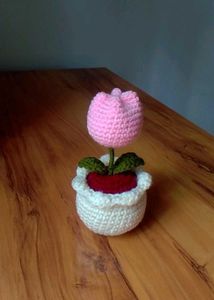 Chrochet Tulip Pot